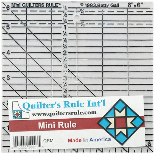 Quilter's Rule Mini Rule 6" x 6"