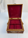 Vintage Wooden Sewing Box