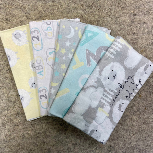 Tim Reynolds Counting Sheep 5 PC Fat Quarter Bundle