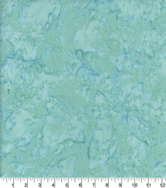 Indonesian Batik Light Teal Tonal 1587-9372 - 1/2 Yard