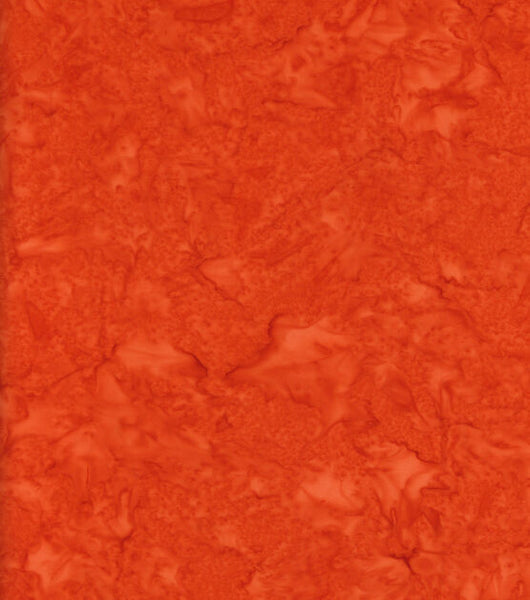 Indonesian Batiks Orange Dark Tonal 1706-2266 - 1/2 Yard