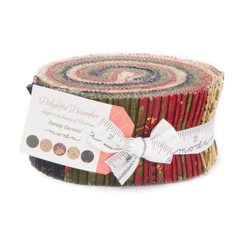 Moda Delightful December Jelly Roll