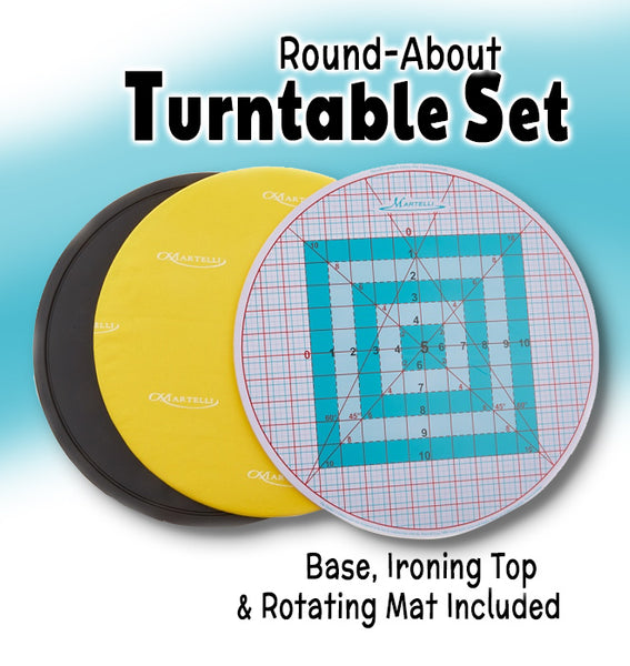 Martelli Mini Round-About Turntable Mat & Ironing Board Set