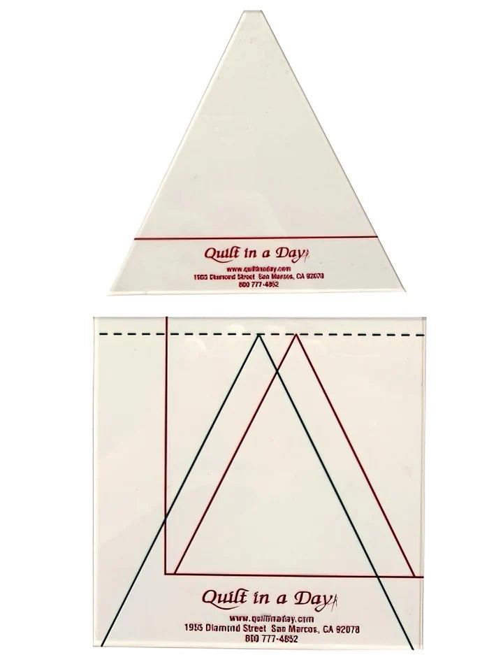 Quilt in A Day Triangle in a Square Rulers