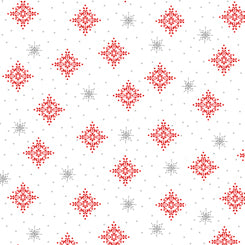 QT Fabrics Back Home for the Holidays - Snowflakes White