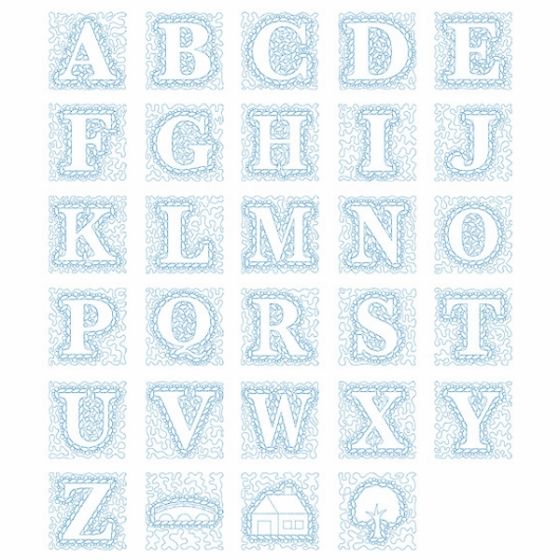 DIME Embroidery Design Collection - Stony Brook Alphabet