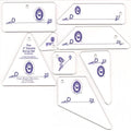 Marti Michell Perfect Patchwork Templates Set D 4" Square Bonus Set