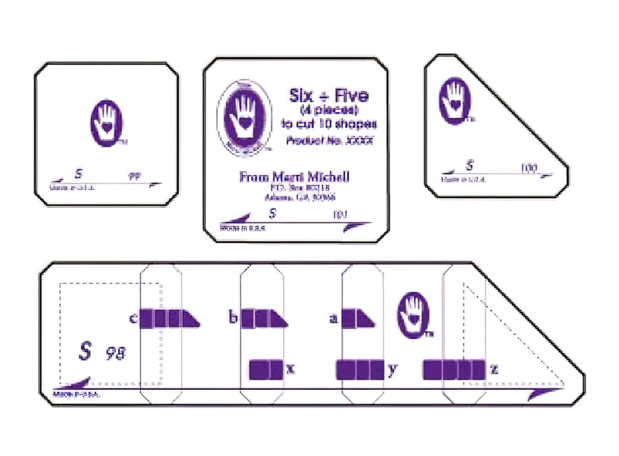 Marti Michell Set S 6" Five-Patch Block Set