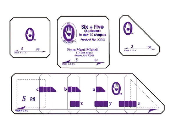 Marti Michell Set S 6" Five-Patch Block Set