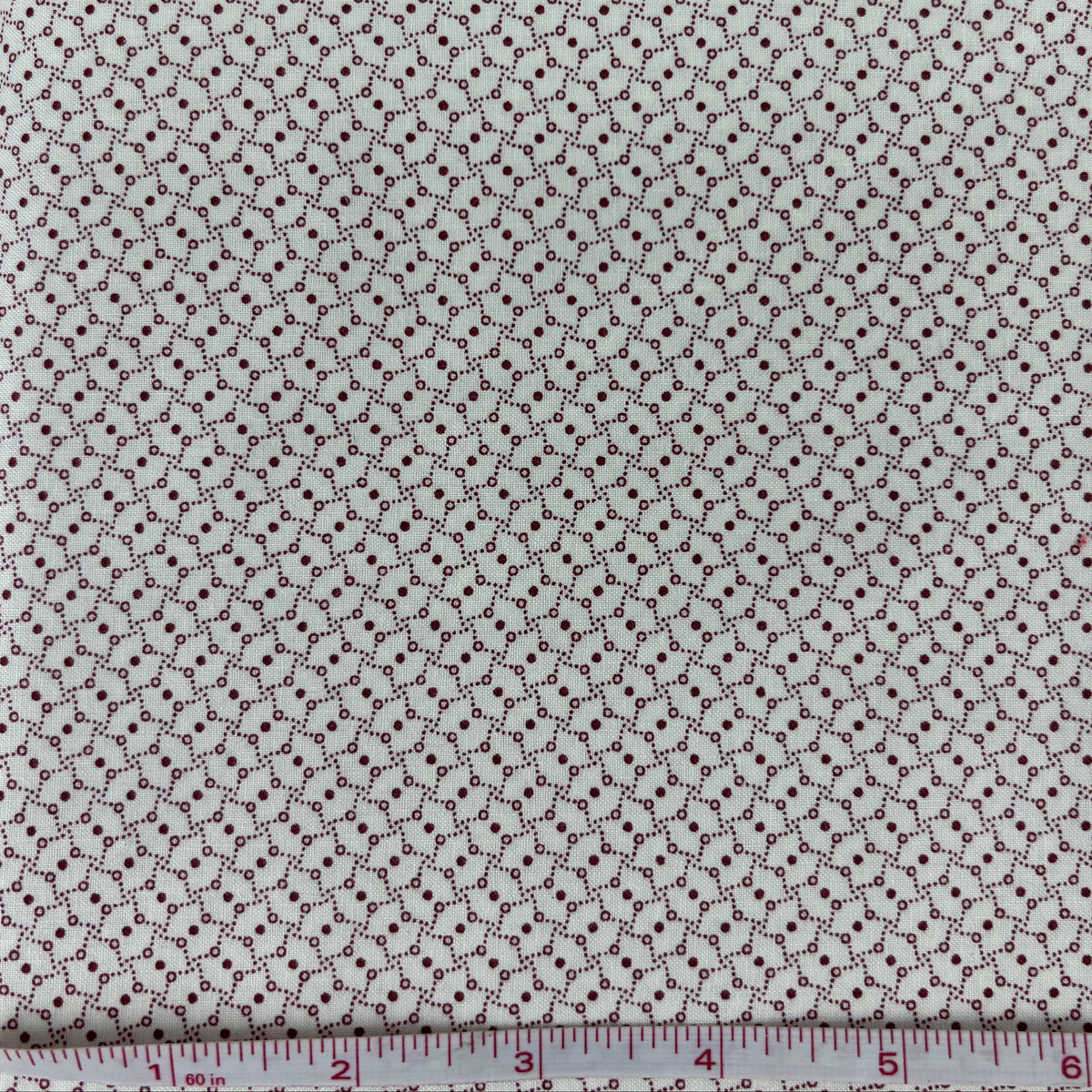 Fabric with a subtle pattern on a white background