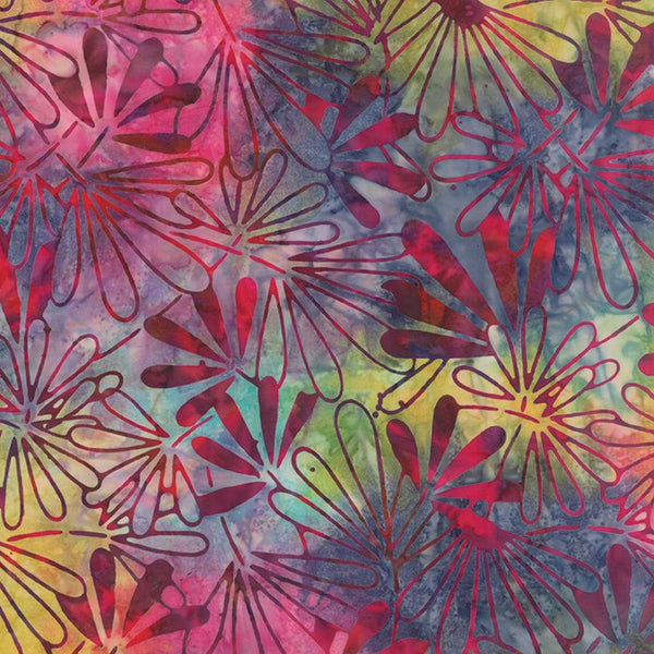 Moda Catalina Batiks Sunset Daisy #4329-18