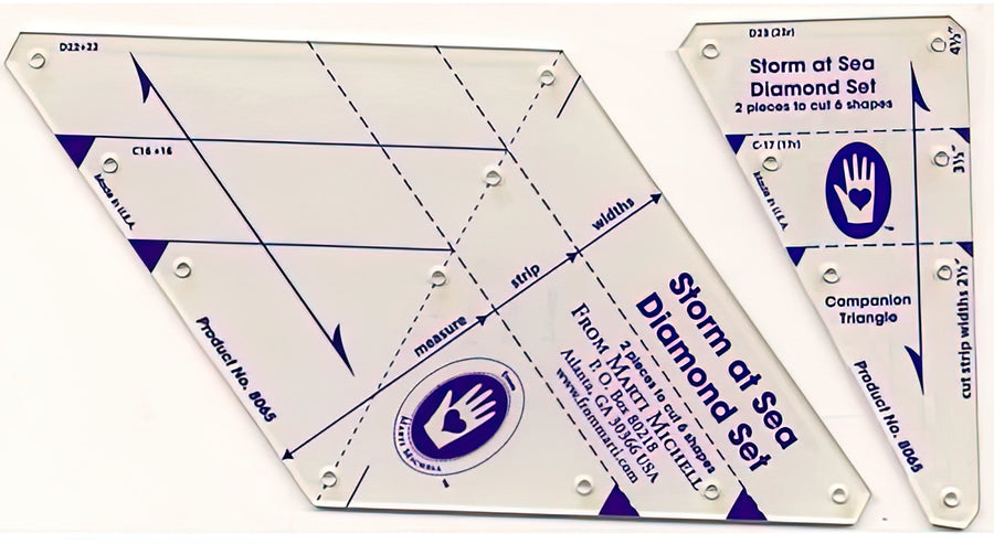 Marti Michell Storm at Sea Diamond Template Set