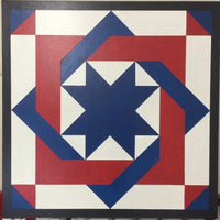 Red, White & Blue #1 Barn Quilt