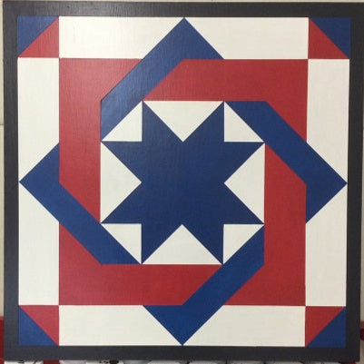 Red, White & Blue #1 Barn Quilt