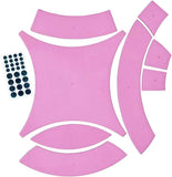 Quick Strip Double Wedding Ring Quilting Templates