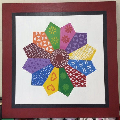 Dresden Plate No. 1  Barn Quilt