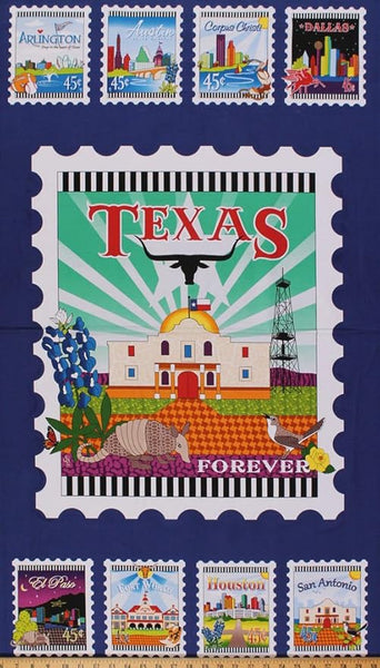 Quilt Across Texas Postage Stamps Panel