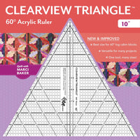 Clearview Triangle 60 Degree Acrylic Ruler