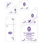 Marti Michell Perfect Patchwork Templates Set L Seven-Patch Block