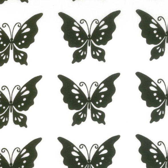Moda Half Moon Butterfly White #32359-11