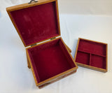 Vintage Wooden Sewing Box