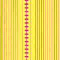 Benartex Dobby Zipper Stripe Yellow - 1/2 Yard