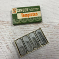 Singer Buttonholer Attachment Templates, BOXED (Vintage Original) - RARE