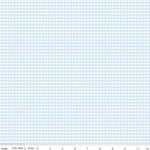 Small Gingham Boy Blue - 1/2 Yard