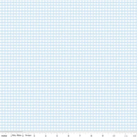 Small Gingham Boy Blue - 1/2 Yard