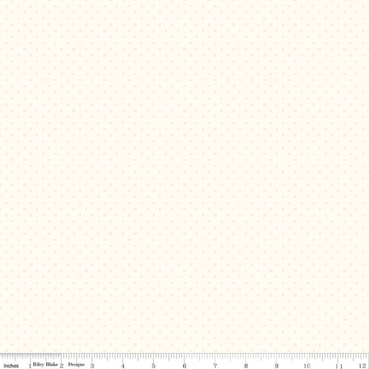 Riley Blake Cream Swiss Dot 10 Inch Stacker