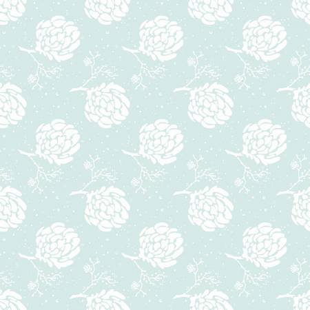 Riley Blake Serenade C8291 Mint Serenade Floret - 1/2 Yard