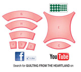 Double Wedding Ring Quilting from the Heartland Book & Templates