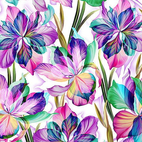 P & B Floral Fantasia #03059 C - 1/2 Yard
