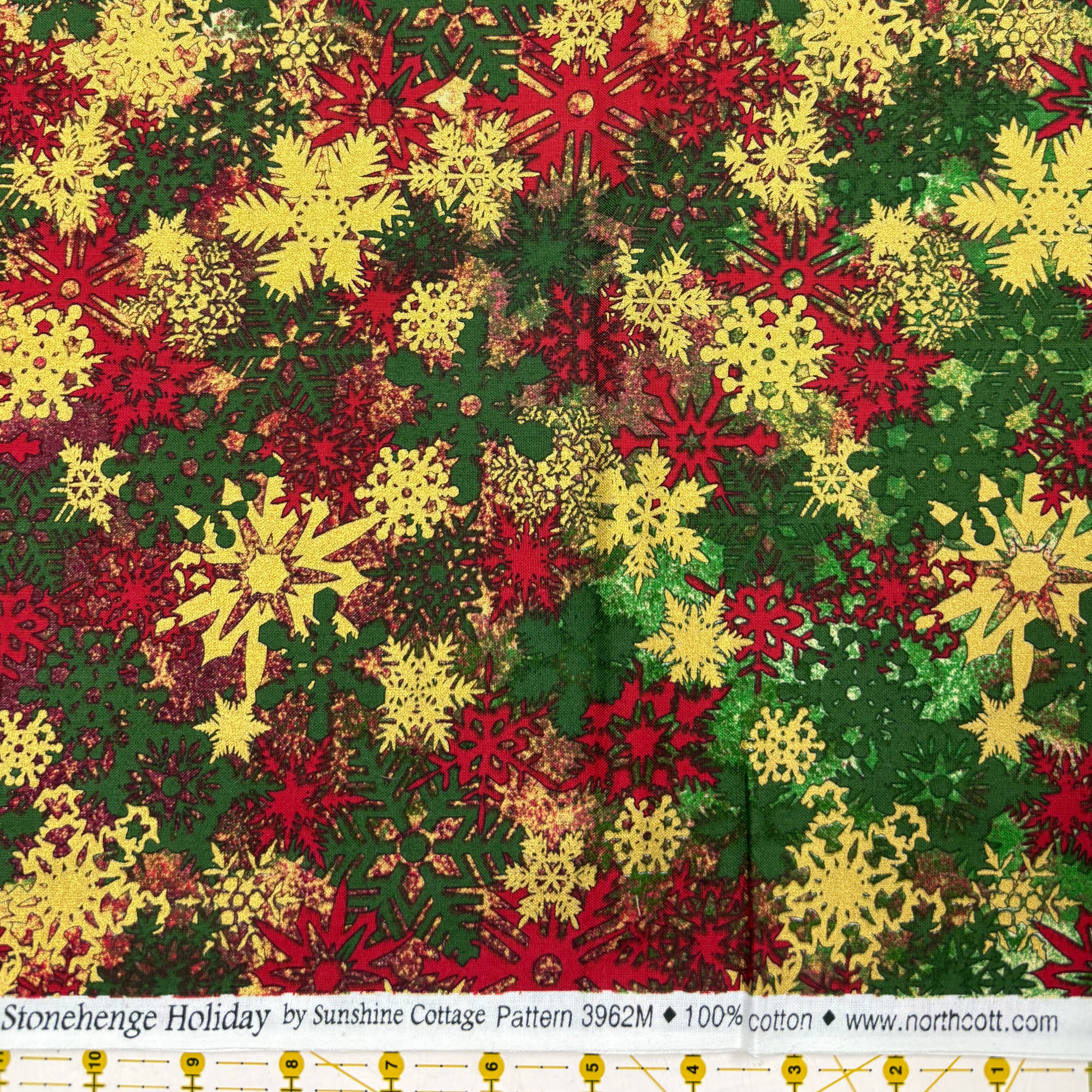 Stonehenge Holiday 3962M Snowflakes - 1/2 Yard