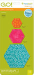 AccuQuilt #55011 Hexagon 2", 3", 5" - 1", 1 1/2", 2 1/2" Sides