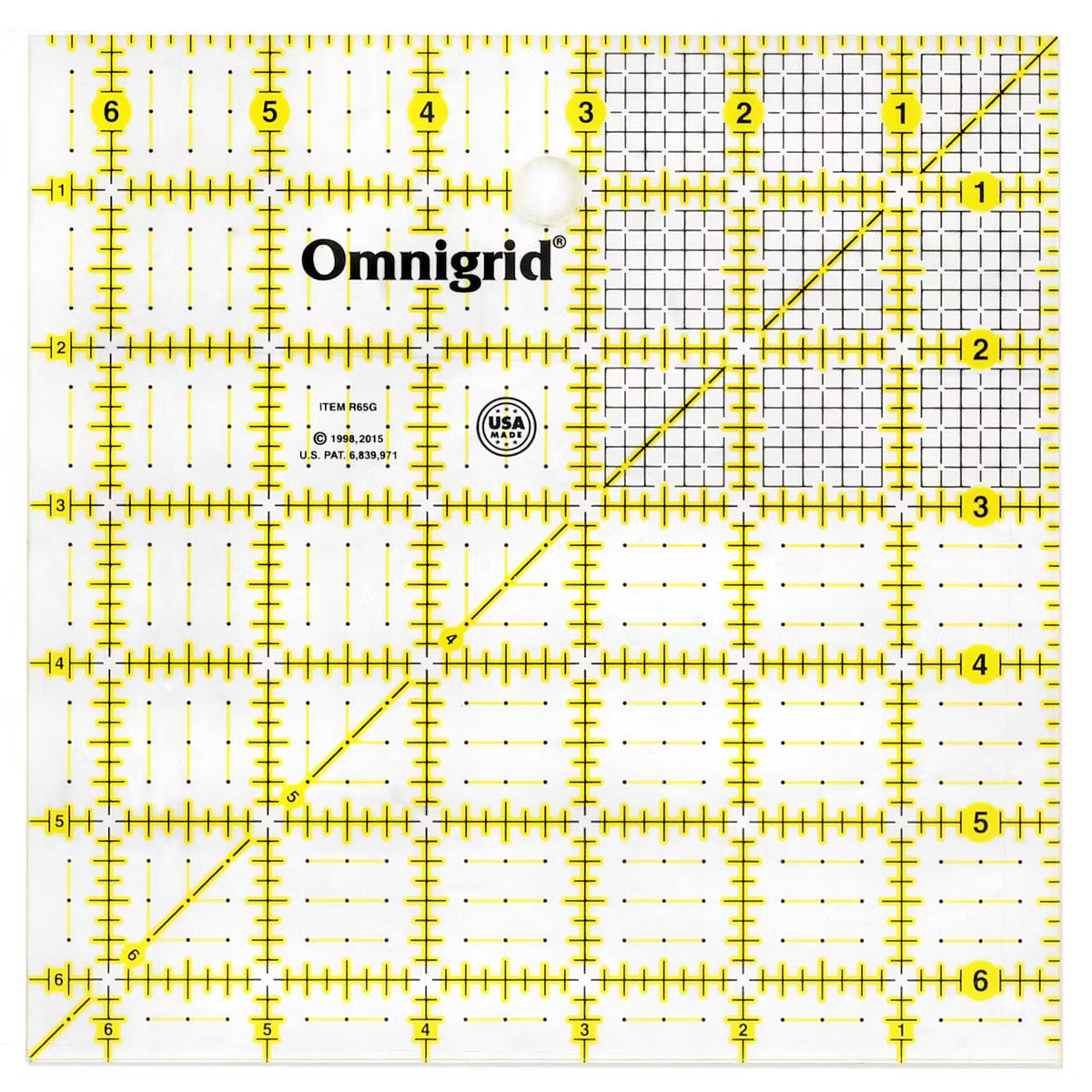 Omnigrid Square Ruler 6.5" x 6.5"