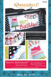 KimberBell "Happy Birthday!" Bench Pillow