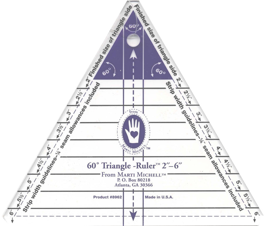 Marti Michell 60 Deg Small Triangle-Ruler