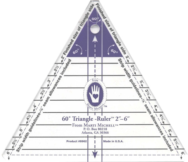 Marti Michell 60 Deg Small Triangle-Ruler