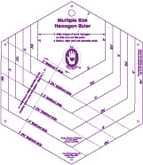 Marti Michell Multiple Size Hexagon Ruler
