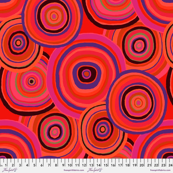 Kaffe Fassett Targets - PWGP067 Red 1 Yard