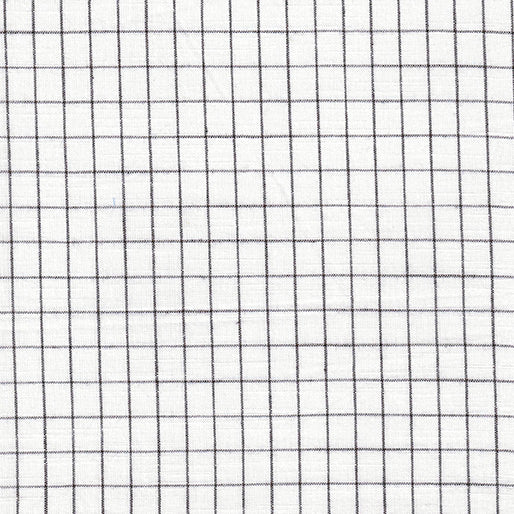 Benartex Small Windowpane Cream/Black - 1/2 Yard