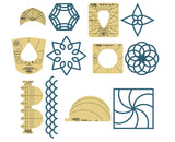 Westalee Design Template Sampler Set #WT-WQTSS6-HS