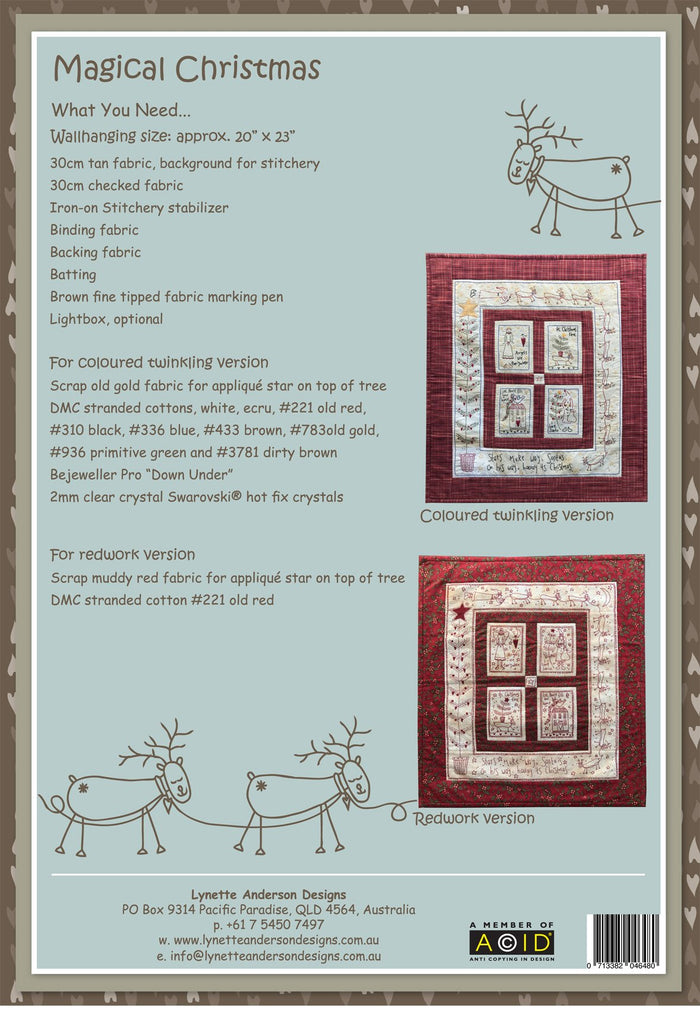 Lynette Anderson Designs Magical Christmas Stitching