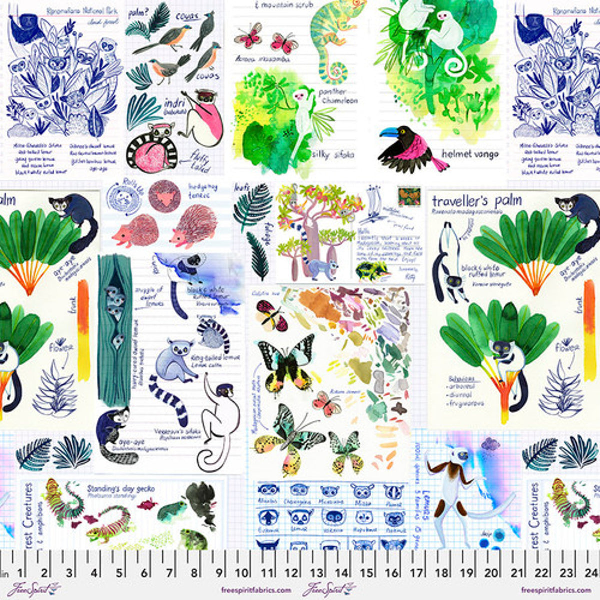 Madagascar Adventures - 1/2 Yard
