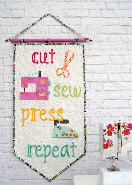 Cut, Sew, Press Repeat by Tied with a Ribbon