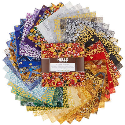 Robert Kaufman Gustav Klimt Charm Squares