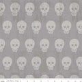 Riley Blake Skulls C511  - Gray