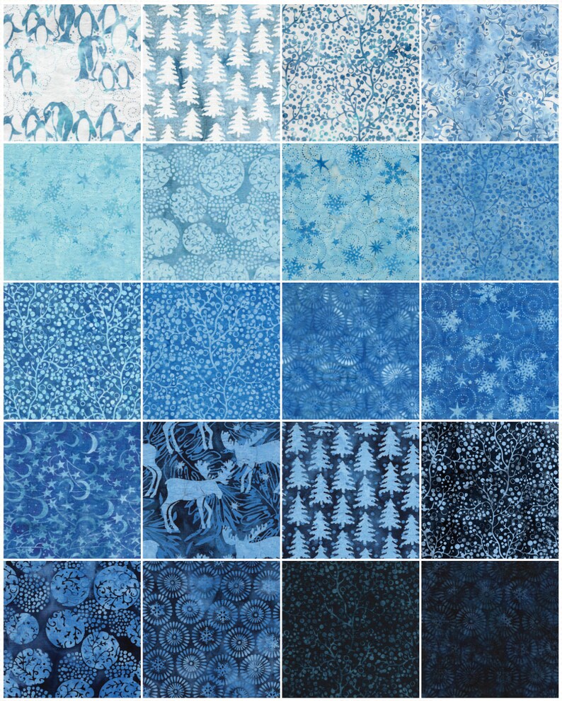 Island Batik Glacier View 10" Squares