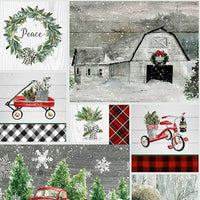 Carol Robinson Dreaming of a Farmhouse Christmas 5 PC Fat Quarter Bundle